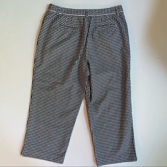 Talbots Gingham Check Crop Pants - Picture 5 of 6